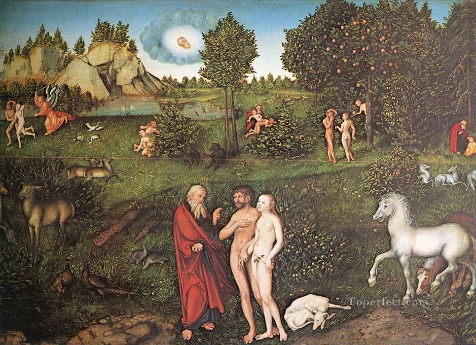 The Paradise Lucas Cranach the Elder Oil Paintings